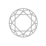 ダイヤのカラットと直径の対比平均 - 0.25ct