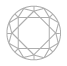 ダイヤのカラットと直径の対比平均 - 0.625ct