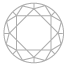 ダイヤのカラットと直径の対比平均 - 0.750ct