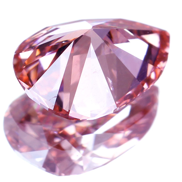 ピンクダイヤモンドルース/ F.ORANGY PINK/0.17 ct. GIA