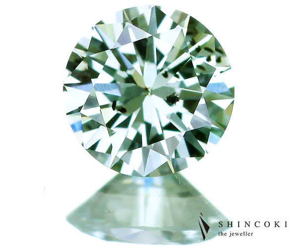 0.184ct LIGHT.GREEN,I1,OV グリーンダイヤモンドルース