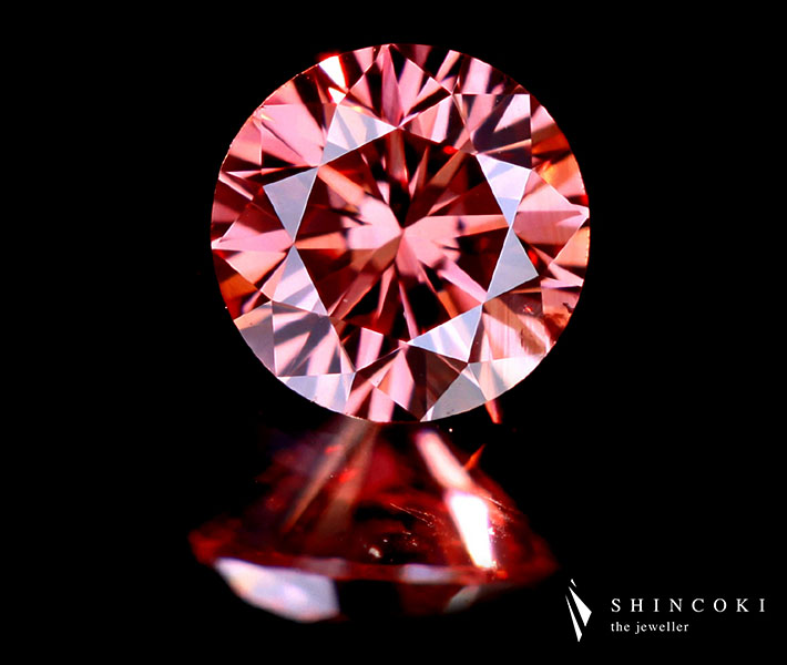 0.255ct Fancy deep pink 天然ダイヤ ルース