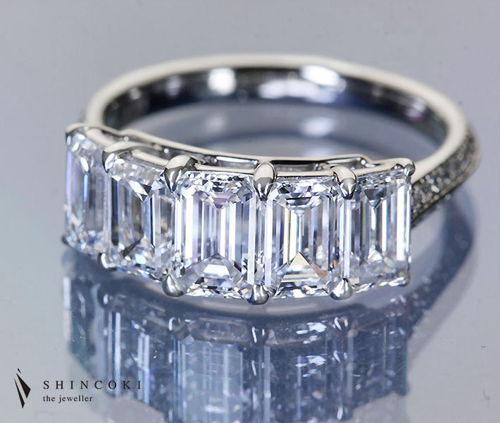 【HANDMADE】PT950 ダイヤモンド リング 2.714ct 0.184ct ダイヤモンド ※中央宝石研究所ソーティングシート付