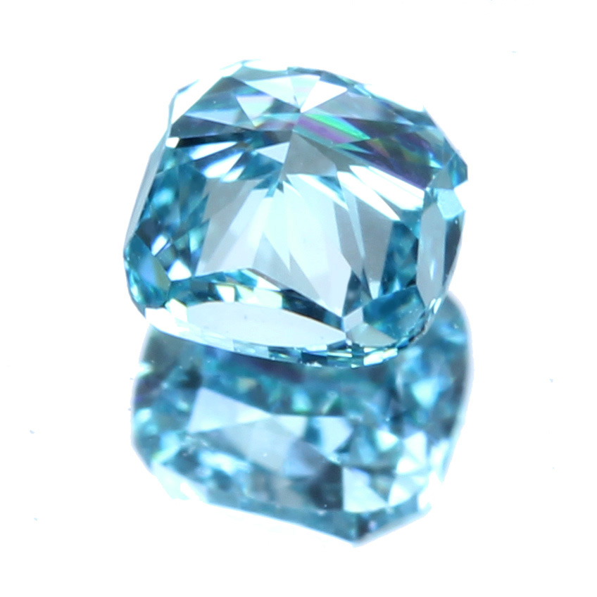 ダイヤモンド ルース 0.150ct FANCY VIVID GREEN BLUE VS2 ※AGT