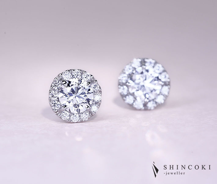 【HANDMADE】PT950 ダイヤモンド 0.5ct D VS1/0.5ct D VS1 ダイヤモンド 0.098ct/0.098ct※GIAレポート付