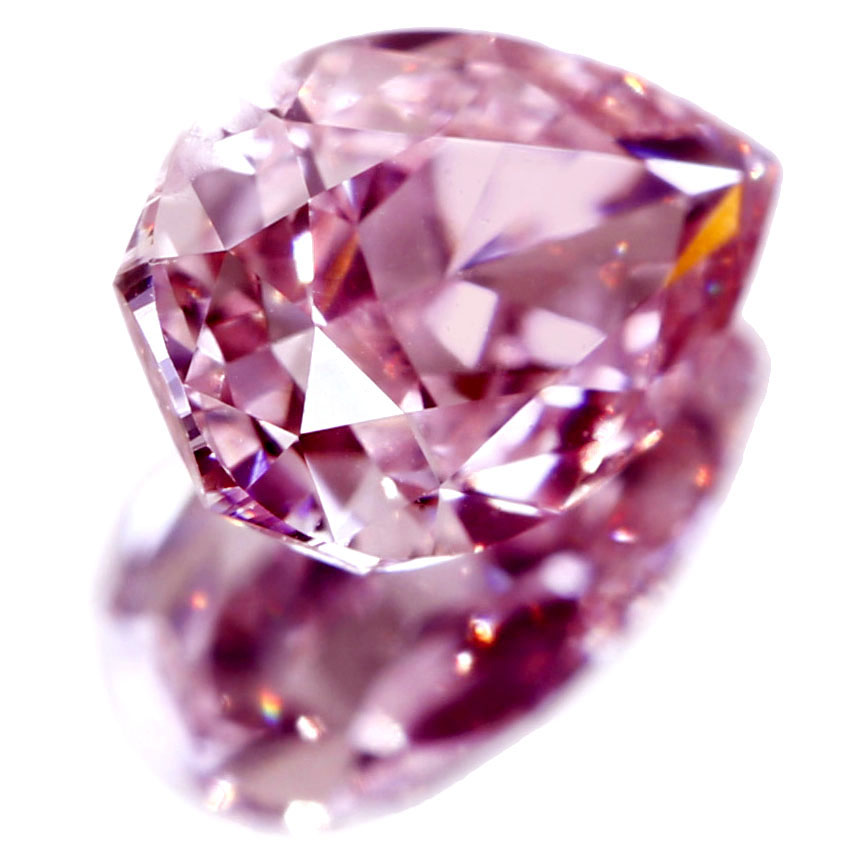 ピンクダイヤモンドルース 0.406ct FANCY INTENSE PINK SI2 ※中央宝石 ...