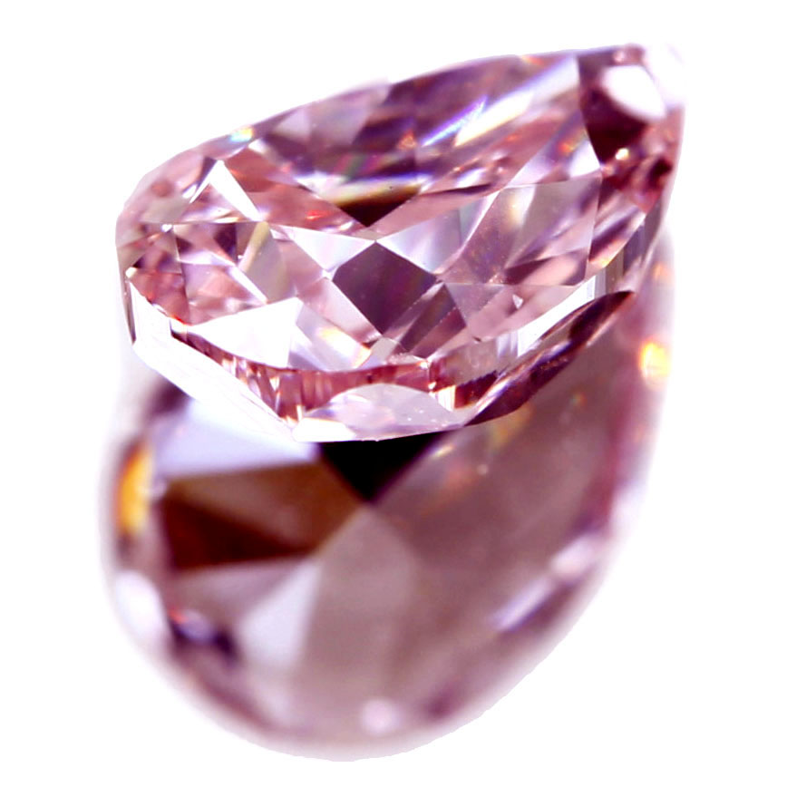 ピンクダイヤモンドルース 0.406ct FANCY INTENSE PINK SI2 ※中央宝石 ...