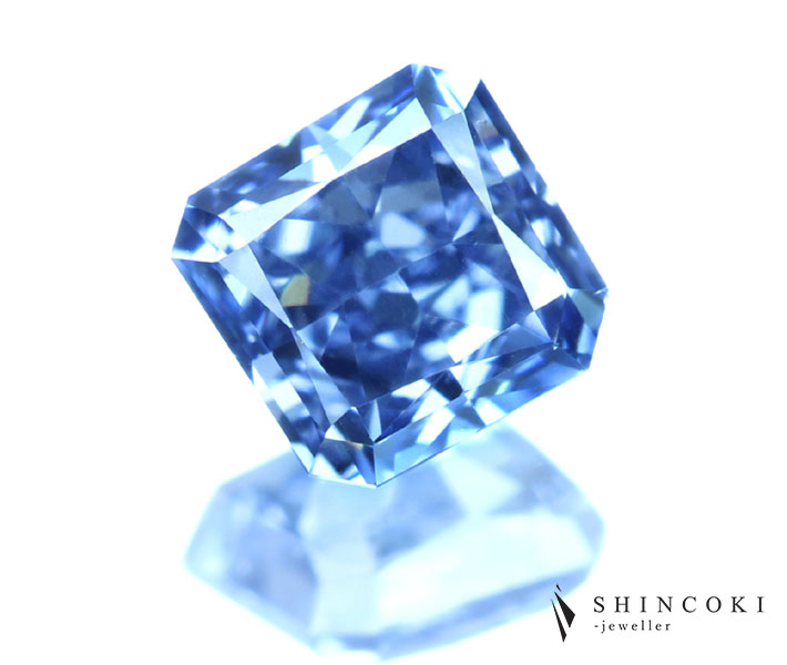 ブルーダイヤモンド ルース 0.17ct　FANCY VIVID BLUE VS2 ※GIA鑑定書付 【送料無料】 ダイヤ ダイヤルース 天然ブルーダイヤ ファンシーヴィヴィッドブルー ナチュラル ストレートブルー