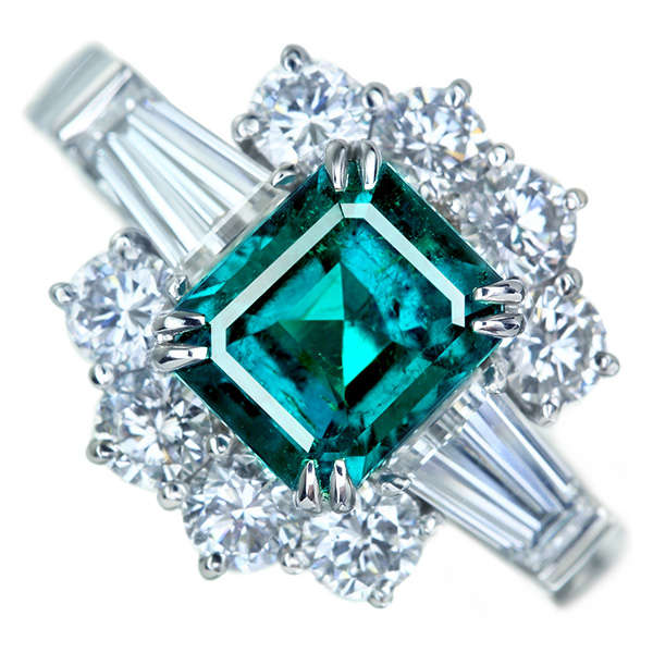 HANDMADE】PT950 コロンビア産エメラルド 1.51ct VIVID GREEN MUZO HANDMADE】PT950 コロンビア産エメラルド 1.51ct VIVID GREEN MUZO