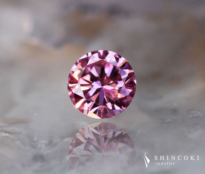 【されている】 Tiffany & Co. - FANCY PURPLISH PINK 天然ピンク ダイヤモンド リングの きます