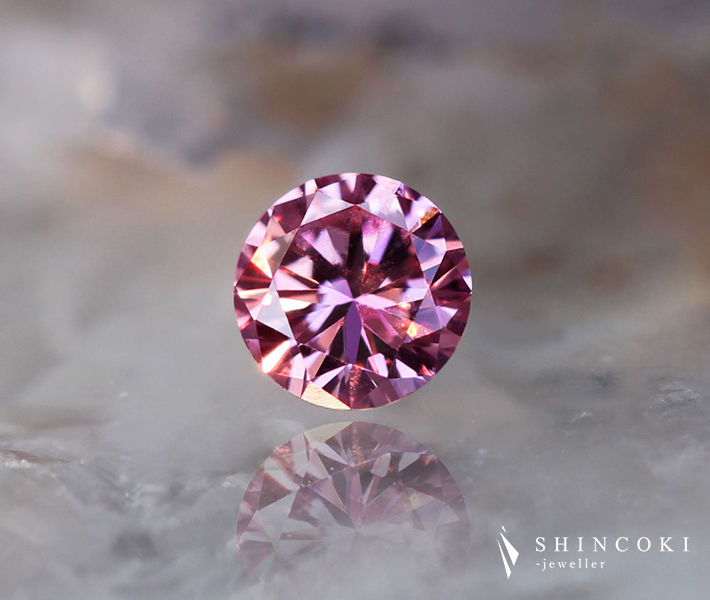 売約済 0.058 ct F.Int.Pink SI1 天然 ピンク ダイヤ