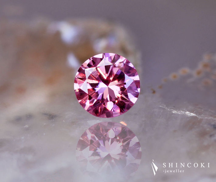 売約済 0.058 ct F.Int.Pink SI1 天然 ピンク ダイヤ