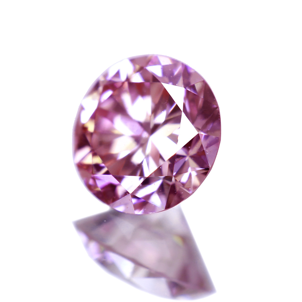 ピンクダイヤモンド 0.22ct FANCY PINK I-1 〔GIA〕ラウンド ...