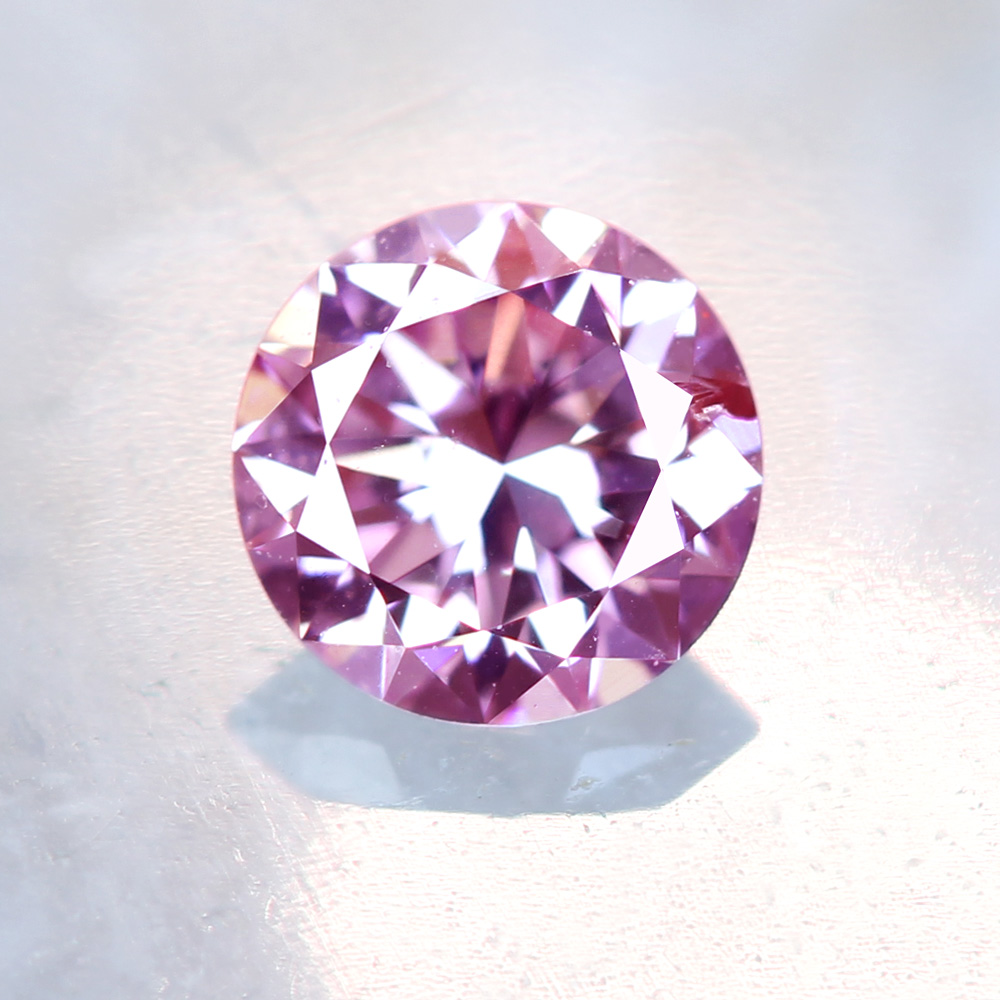 ピンクダイヤモンド 0.22ct FANCY PINK I-1 〔GIA〕ラウンド ...