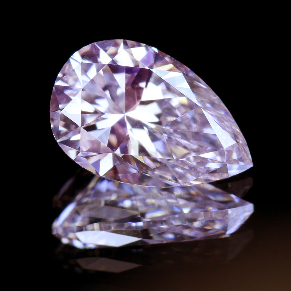 Fancy0.131 ct F. Brn.Pur. Pink 天然 ピンク ダイヤモンド