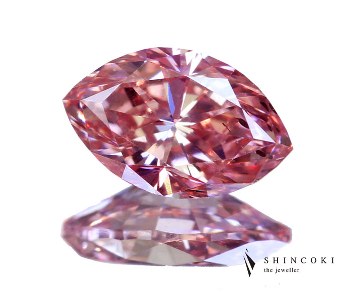 ピンクダイヤモンド ルース 0.38ct FANCY ORANGY PINK SI2〔GIA〕