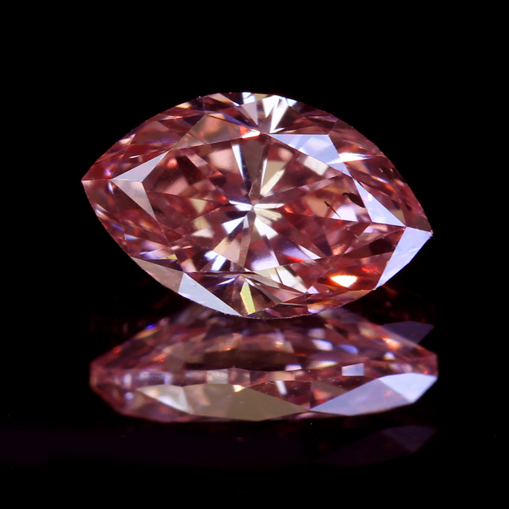 ピンクダイヤモンド ルース 0.38ct FANCY ORANGY PINK SI2〔GIA