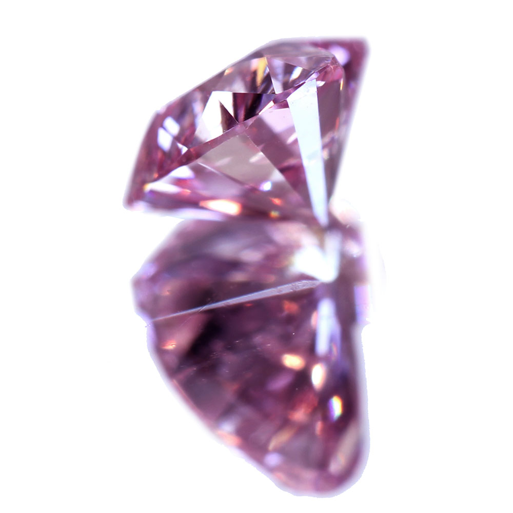 ピンクダイヤモンド 0.40ct FANCY INTENSE PURPLISH PINK SI-2〔GIA 