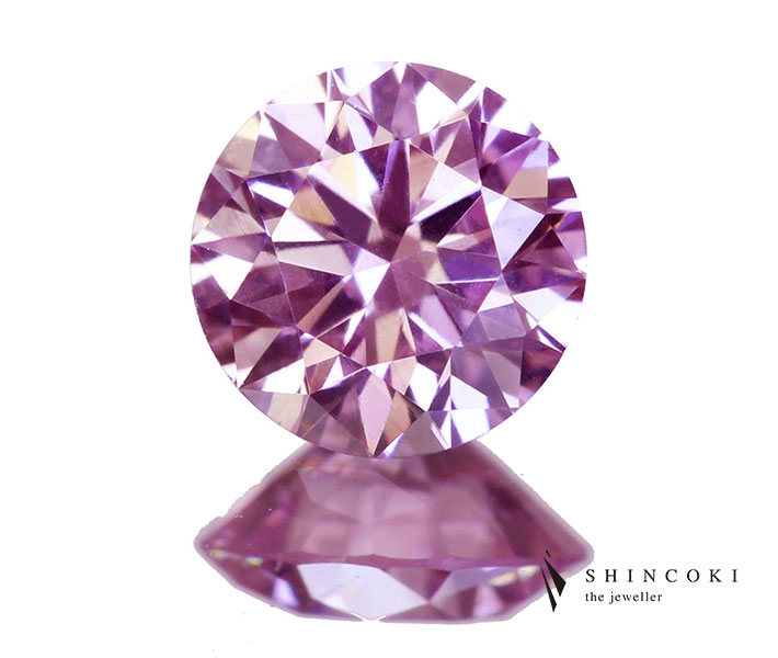 アーガイルピンクダイヤモンド 0.184ct FANCY PURPLISH PINK VS-2〔CGL