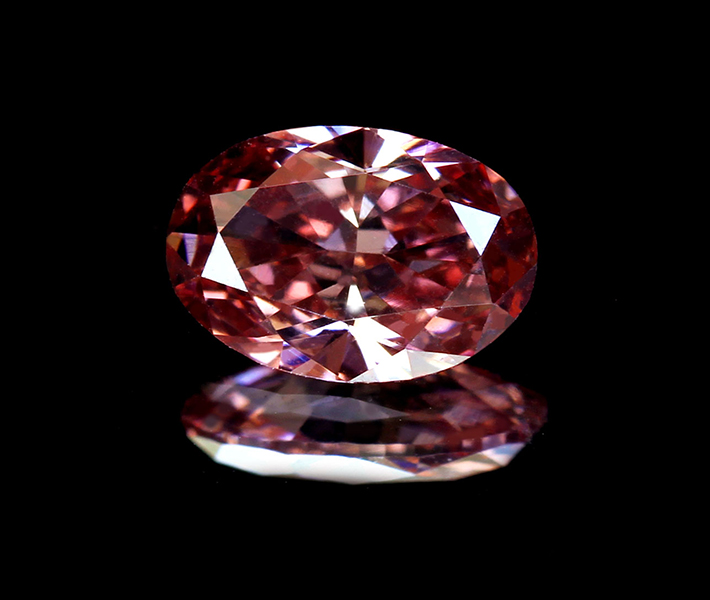 《CLOSING MOUNTAIN MUSEUM》【PINKDIAMOND Lot.24】ピンクダイヤモンド ルース 0.27ct FANCY INTENSE ORANGY PINK VS1〔GIA〕《PINKDIAMOND》