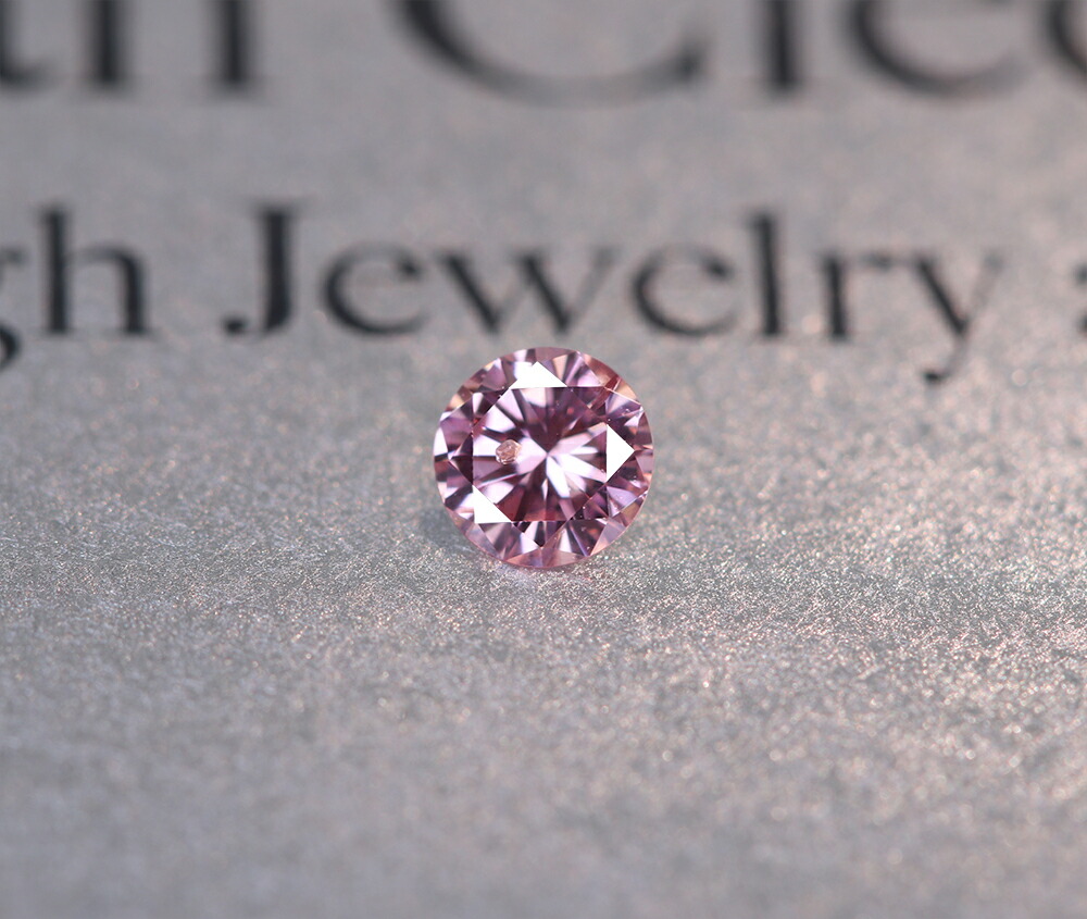 0.065ct SI-1 天然ピンクダイヤ FANCY INTENSE PINK lhee.org