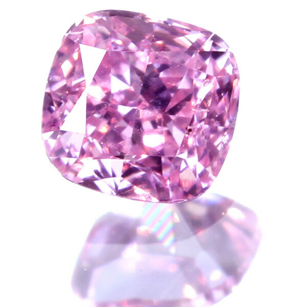 ピンクダイヤモンド0.113ct　FANCY　INTENSE　PURPLISH　PINK　VS-2 ※中央宝石研究所ソーティングシート付 ピンクダイヤ ダイヤルース