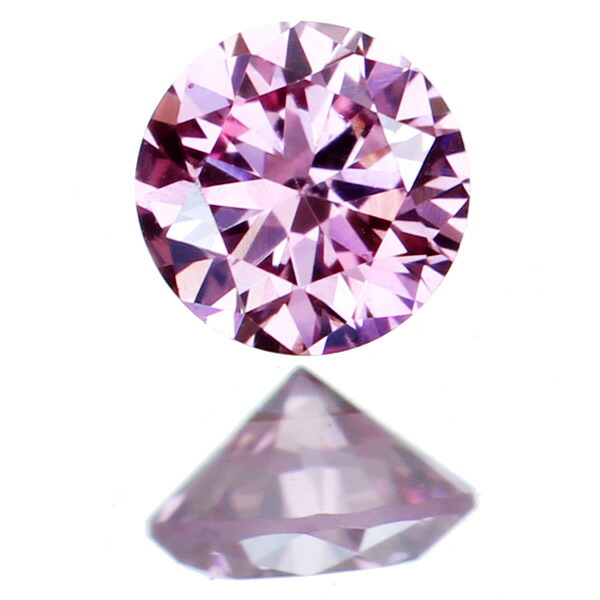 ピンクダイヤモンド ルース　 0.086ct　 FANCY INTENSE PURPLISH PINK VS1 ※AGTソーティングシート付