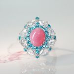 くらしを楽しむアイテム HANDMADE】PT950 コンクパール 3.218ct パライバトルマリン 0.52 アクセサリー