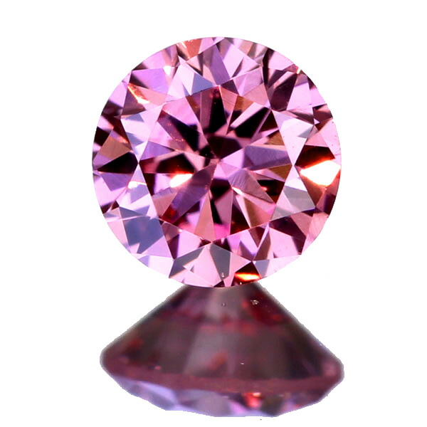 【特別価格】0.086ct FANCY INTENSE PURPLISH PINK VS1ピンクダイヤモンドルース※AGTソーティングシート付