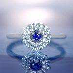 czダイヤ　オーバル　bi-color Pt950スピネルリング ミャンマー・モゴック産 スピネル 1.61ct