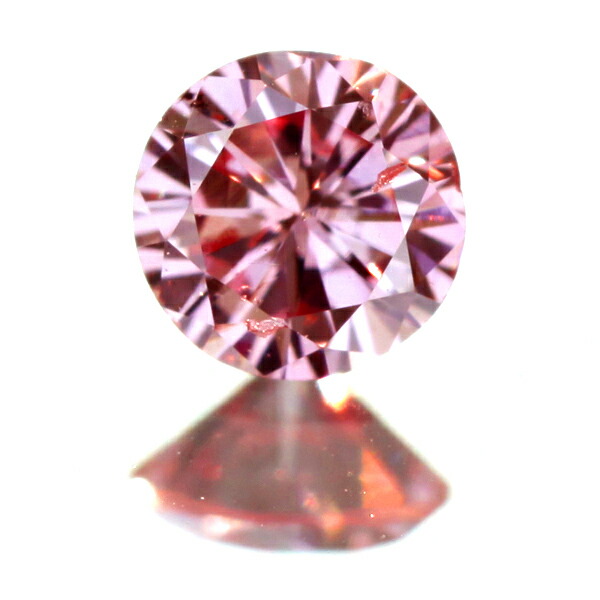 0.123ct FANCY PURPLISH PINK　SI-2 ピンクダイヤモンドルース※中央宝石研究所ソーティングシート付き