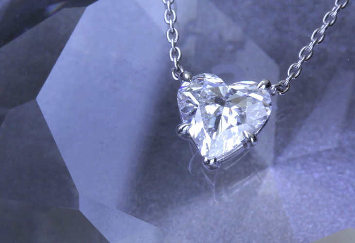 【】PT900 1.22ct E SI2 ダイヤモンド ネックレス ※GIA鑑定書付