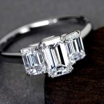 HANDMADE】PT950 0.806ct E VVS2 /0.466ct D VS2/0.456ct E VS2