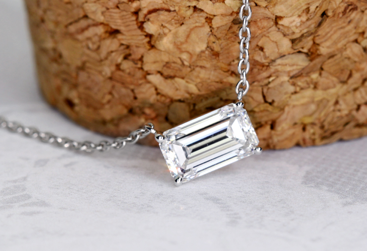 【HANDMADE】PT900 0.840ct F VVS2 ダイヤモンド ネックレス ※中央宝石研究所ソーティングシート付