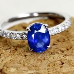 【AIGS鑑別】コーンフラワーブルーサファイア リング 0.29ct/pt950 コーンフラワーブルーカラーサファイア ダイヤモンドリング SA 2.05ct