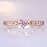 【HANDMADE】K18PG 天然ピンクダイヤモンド リング 0.205ct 