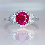 専用JG328★高級 非加熱ルビー0.2ct ダイヤ ptヘッド ソ付 HANDMADE】PT950 非加熱ビルマ産ルビー 2.21ct リング ダイヤモンド