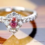 HANDMADE】PT950 0.218ct FANCY INTENSE PURPLISH PINK SI2