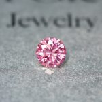 天然ピンクダイヤルース　0.044ct  Fancy Intense  Pink