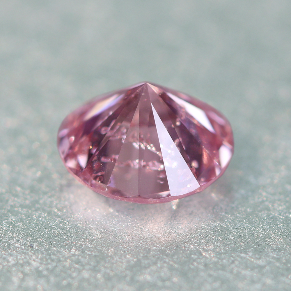 天然ピンクダイヤモンド 0.072ct FANCY INTENSE PINK I-1 ルース [中央 ...