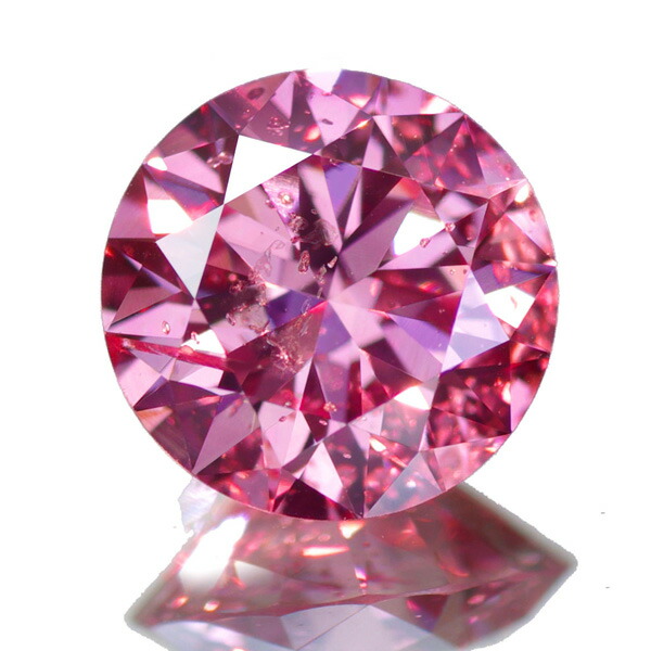 《PINK TENDER!ピンクテンダー》ピンクダイヤモンド ルース 0.623ct FANCY VIVID PINK I1[中央宝石研究所]