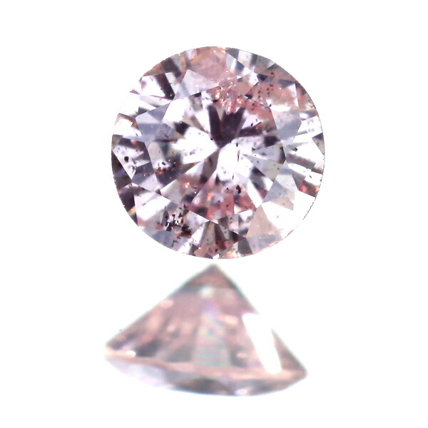 0.084ct LIGHT PURPLISH PINK I2 ピンクダイヤモンドルース※中央宝石研究所ソーティングシート付