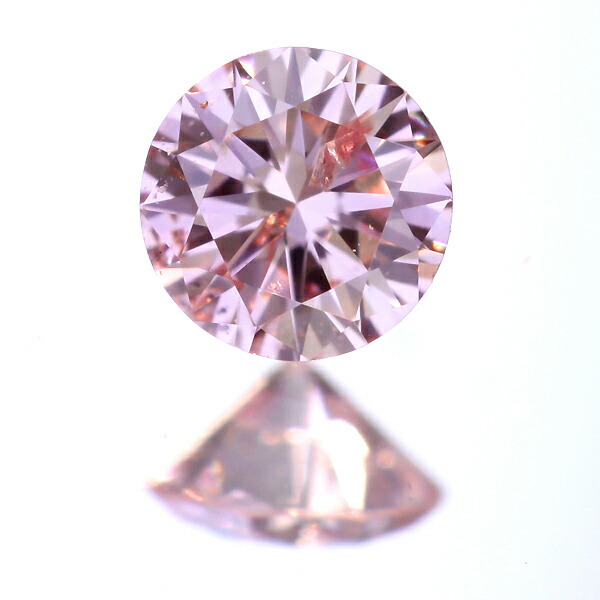 【グレードなしのため特別価格】0.068ctピンクダイヤモンドルース　所見FANCY PURPLISH PINK