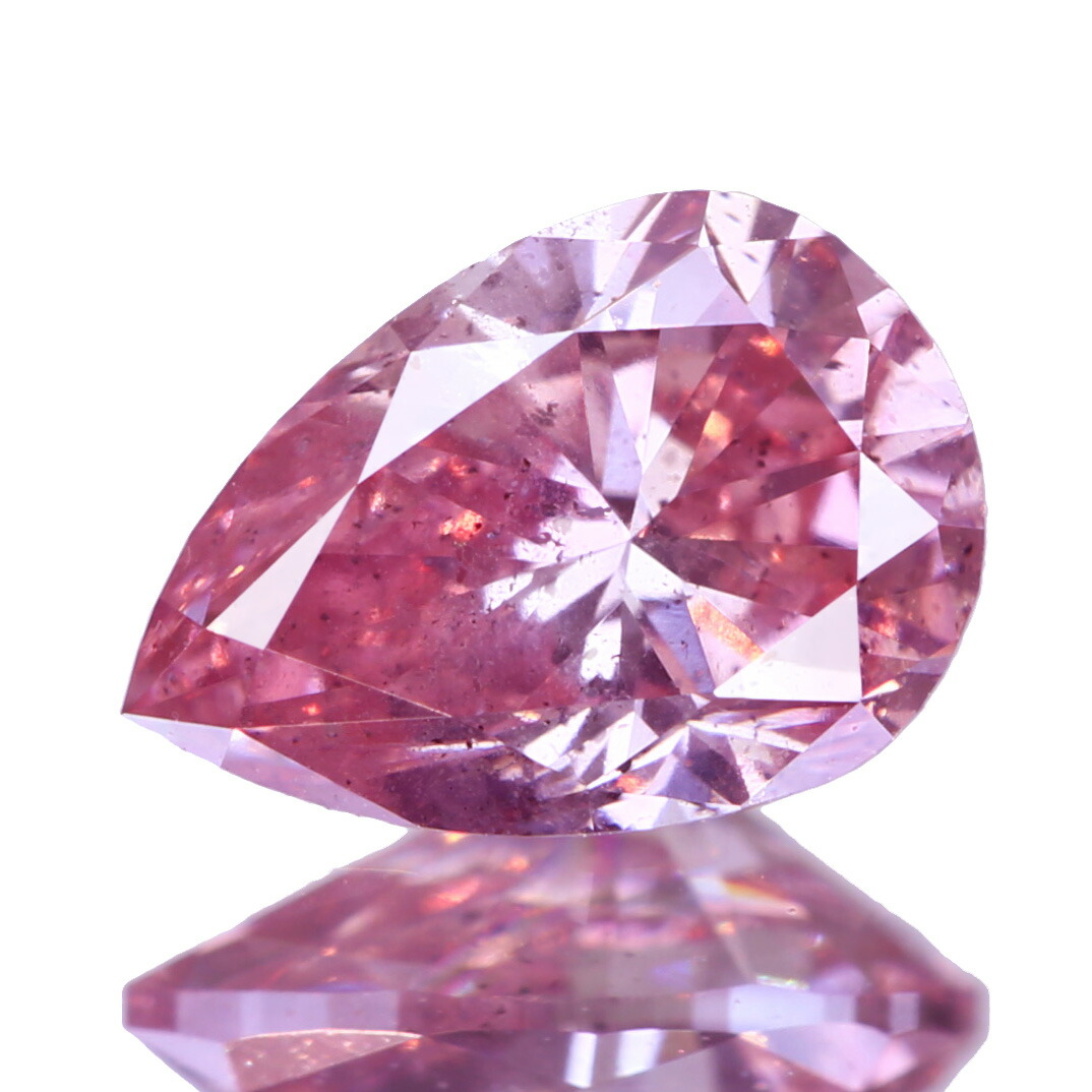 ピンクダイヤモンド ルース 0.404ct FANCY DEEP PINK I1 [AGT] ピンクダイヤ 天然ダイヤモンド ファンシーカラー