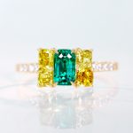 Green様ご購入用☆エメラルド6.34CTイエローダイヤ3キャラ◇ Green様ご購入用☆エメラルド6.34CTイエローダイヤ3キャラ◇ グリーン