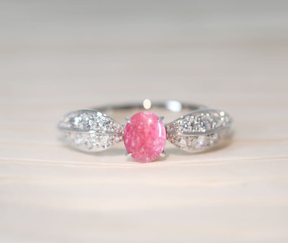 【HANDMADE】PT950 コンクパール 1.046ct ダイヤモンド 0.472ct リング[ソーティング付]