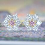 HANDMADE】PT950/K18 天然ピンクダイヤモンド 0.032ct FANCY