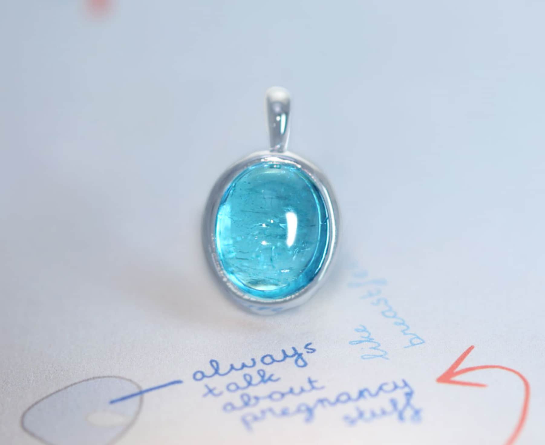 【HANDMADE】PT900 パライバトルマリン 1.64ct ペンダントトップ