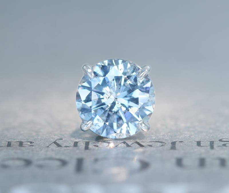 １ctUP！【HANDMADE】PT950 天然ダイヤモンド 1.125ct スタッドピアス ラウンド　片耳ピアス[鑑別付]
